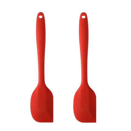 2pcs Large Integrated Silicone Scraper Chocolate Cream Mixing Knife