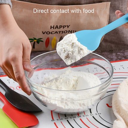 2pcs Large Integrated Silicone Scraper Chocolate Cream Mixing Knife