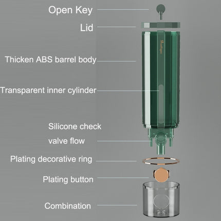 Wall Mounted Manual Soap Liquid Hotel Handwashing Bathroom Bathing Foam Soap Dispenser