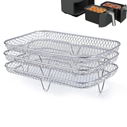 Air Fryer Accessories Three-Layer Steam Rack Stackable Dehydration Rack