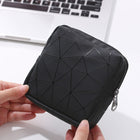 XH8214 Portable Sanitary Napkin Storage Bag Large Capacity Waterproof Coin Bag, XH8214 Plant Green, XH8214 Black, XH8214 Fluorescence, XH8214 Sky Blue, XH8214 Cherry Pink, XH8214 Apricot