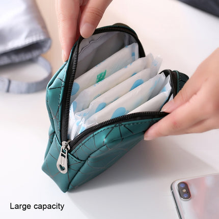 XH8214 Portable Sanitary Napkin Storage Bag Large Capacity Waterproof Coin Bag, XH8214 Plant Green, XH8214 Black, XH8214 Fluorescence, XH8214 Sky Blue, XH8214 Cherry Pink, XH8214 Apricot - DealBuddy