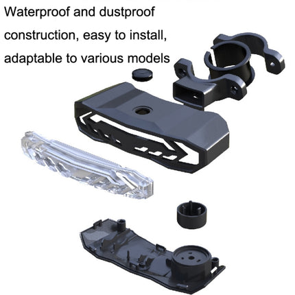 SF31 Bicycle Smart Brake Taillight USB Alerter Night Ride Ride Mountain Vehicle Turn LED Taillights - DealBuddy