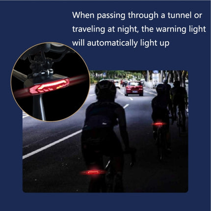 SF31 Bicycle Smart Brake Taillight USB Alerter Night Ride Ride Mountain Vehicle Turn LED Taillights - DealBuddy