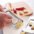 LsCook Thicken Stainless Steel Ginger Garlic Vegetable Puree Grinder, Square, Spoon