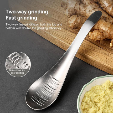 LsCook Thicken Stainless Steel Ginger Garlic Vegetable Puree Grinder, Spoon, Square - DealBuddy