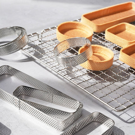 BN1006 Stainless Steel Mousse Circle Thickened Perforated Cake Mold DIY Baking Tools, Rectangle(4.3 inches), Rectangle(4.7 inches), Rectangle(7 inches), Square(2.9 inches), Square(3.3 inches), Square(3.9 inches), Square(4.7 inches), Round(2.7 inches)  ... - DealBuddy