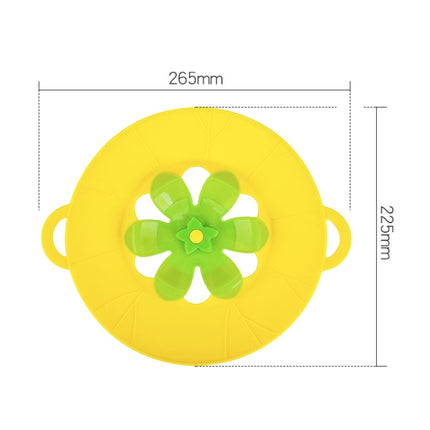 Silicone Flower Spill-proof Pot Lid Rotatable Pot Lid Kitchen Gadget, Size: - DealBuddy