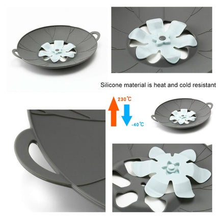 Silicone Flower Spill-proof Pot Lid Rotatable Pot Lid Kitchen Gadget, Size: - DealBuddy
