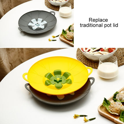 Silicone Flower Spill-proof Pot Lid Rotatable Pot Lid Kitchen Gadget, Size: - DealBuddy