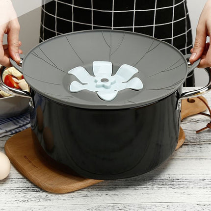 Silicone Flower Spill-proof Pot Lid Rotatable Pot Lid Kitchen Gadget, Size: - DealBuddy