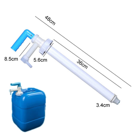 Manual Oil Extractor Plastic Aspirator Liquefaction Chemical Tube Hard Lid 5.6cm
