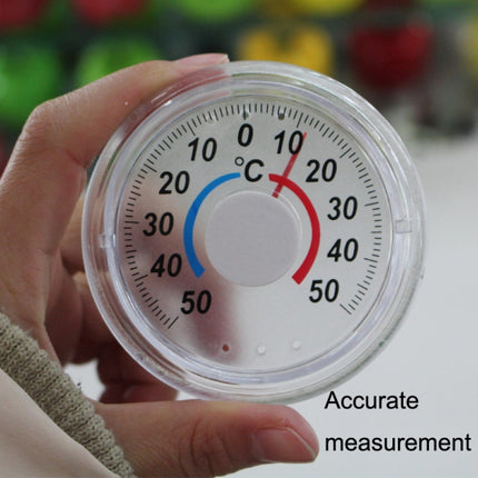 Round Plastic Doors And Windows Simple Pointer Winter And Summer Thermometer - DealBuddy