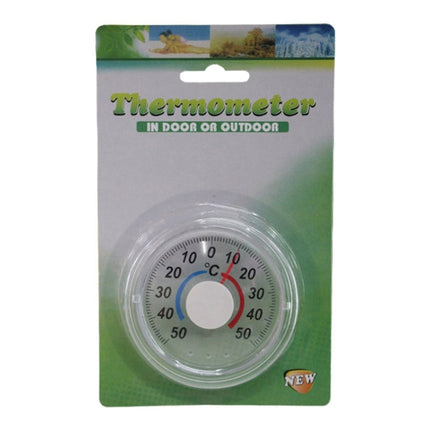 Round Plastic Doors And Windows Simple Pointer Winter And Summer Thermometer - DealBuddy