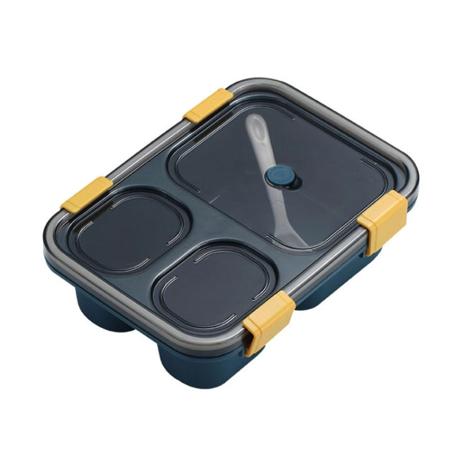 Sealed Compartment Microwave Plastic Lunch Box Portable Student Lunch Plate