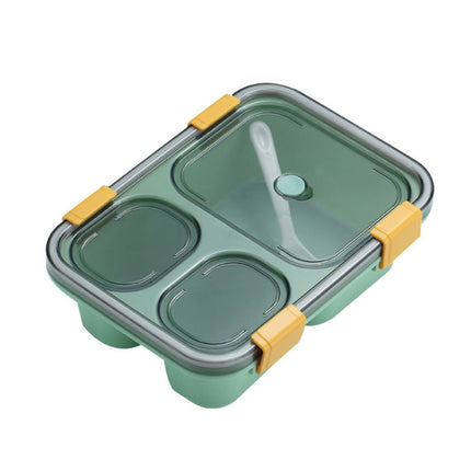 Sealed Compartment Microwave Plastic Lunch Box Portable Student Lunch Plate, 850ml (Blue), 850ml (Green), 850ml (Red), 1.3L (Blue), 1.3L (Red) - DealBuddy