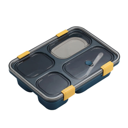 Sealed Compartment Microwave Plastic Lunch Box Portable Student Lunch Plate