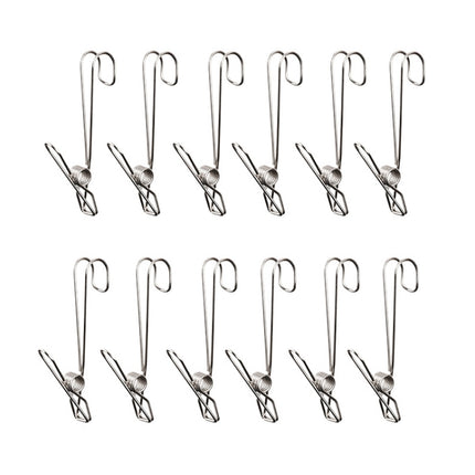 With Long Tail Clothes Drying Clip Stainless Steel Ribbon Hook Hanging Clip