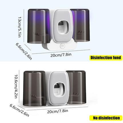 Couple Wall Mounted Toothbrush Holder Automatic Squeeze Toothpaste Device,Spec: