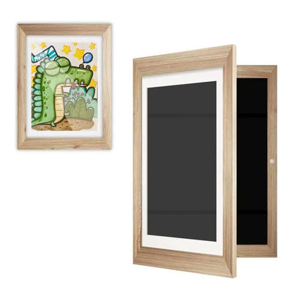 Children Art Frames Magnetic Front Open Frametory for Poster Photo Drawing Paintings Pictures, Wood, Plastic - DealBuddy