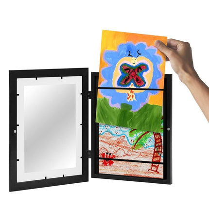 Children Art Frames Magnetic Front Open Frametory for Poster Photo Drawing Paintings Pictures, Wood, Plastic - DealBuddy