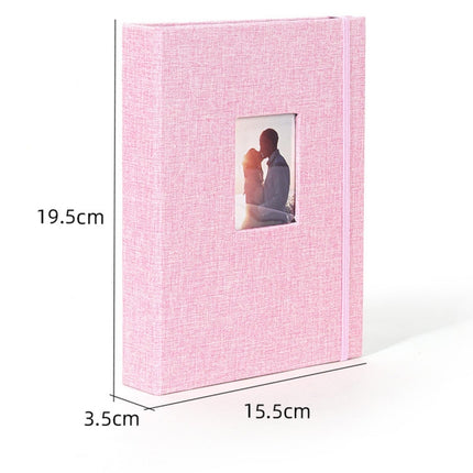 3-inch 208 Pockets Cotton Linen Photo Album Photocard Holder