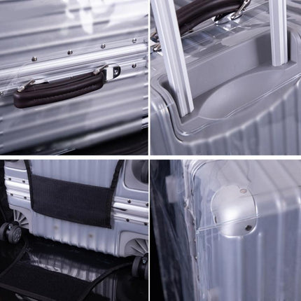 Rimless Transparent Waterproof PVC Trolley Suitcase Cover Dustproof Protective Cover