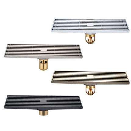 8x30cm Extended Full Copper Strip Floor Drain, Style:, K8034 Chrome Plated+Black Straight Row, K8034 Chrome Plated+Copper Self Seal, K8034 Chrome Plated+5.5 Deep Water Seal, K8034 Chrome Plated+Magnetic Suspension, K8035 Nickel Brushes+Black Straight R... - DealBuddy