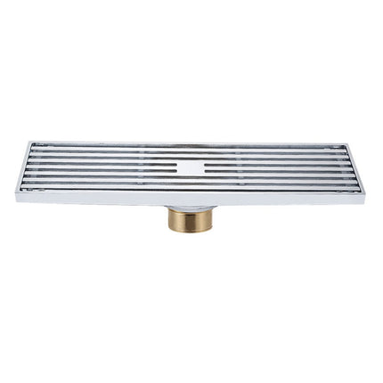 8x30cm Extended Full Copper Strip Floor Drain, Style:, K8034 Chrome Plated+Black Straight Row, K8034 Chrome Plated+Copper Self Seal, K8034 Chrome Plated+5.5 Deep Water Seal, K8034 Chrome Plated+Magnetic Suspension, K8035 Nickel Brushes+Black Straight R... - DealBuddy