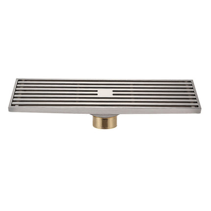 8x30cm Extended Full Copper Strip Floor Drain, Style:, K8034 Chrome Plated+Black Straight Row, K8034 Chrome Plated+Copper Self Seal, K8034 Chrome Plated+5.5 Deep Water Seal, K8034 Chrome Plated+Magnetic Suspension, K8035 Nickel Brushes+Black Straight R... - DealBuddy