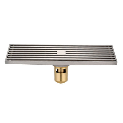8x30cm Extended Full Copper Strip Floor Drain, Style:, K8034 Chrome Plated+Black Straight Row, K8034 Chrome Plated+Copper Self Seal, K8034 Chrome Plated+5.5 Deep Water Seal, K8034 Chrome Plated+Magnetic Suspension, K8035 Nickel Brushes+Black Straight R... - DealBuddy