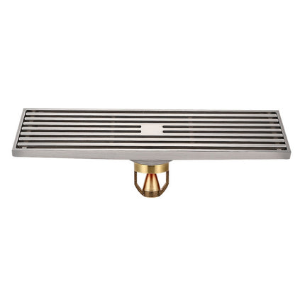 8x30cm Extended Full Copper Strip Floor Drain, Style:, K8034 Chrome Plated+Black Straight Row, K8034 Chrome Plated+Copper Self Seal, K8034 Chrome Plated+5.5 Deep Water Seal, K8034 Chrome Plated+Magnetic Suspension, K8035 Nickel Brushes+Black Straight R... - DealBuddy