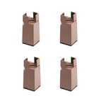 75mm High / Brown Clip Chair Foot For 22-42mm
