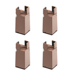 100mm High / Brown Clip Chair Foot For 22-42mm