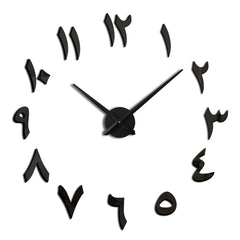 M030 India Digital Hanging Clock Home Decoration DIY Acrylic Clock, M030 (Black), M030 (Silver) - DealBuddy