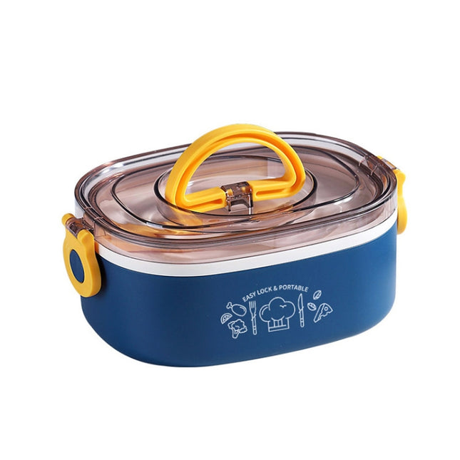 Large Capacity Oval Divided Portable Office Insulation Lunch Box, 600ml (Stainless Blue), 600ml (Stainless Yellow), 600ml (Stainless Purple), 1.2L (Stainless Blue), 1.2L (Stainless Yellow), 1.2L (Stainless Purple), 600ml (Plastic Blue)                 ... - DealBuddy