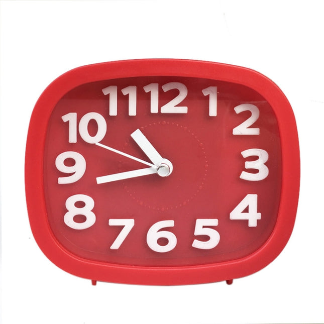 Square Candy Color Stereo Digital Silent Alarm Clock Children Student Alarm Clock