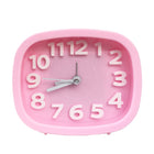 Square Candy Color Stereo Digital Silent Alarm Clock Children Student Alarm Clock