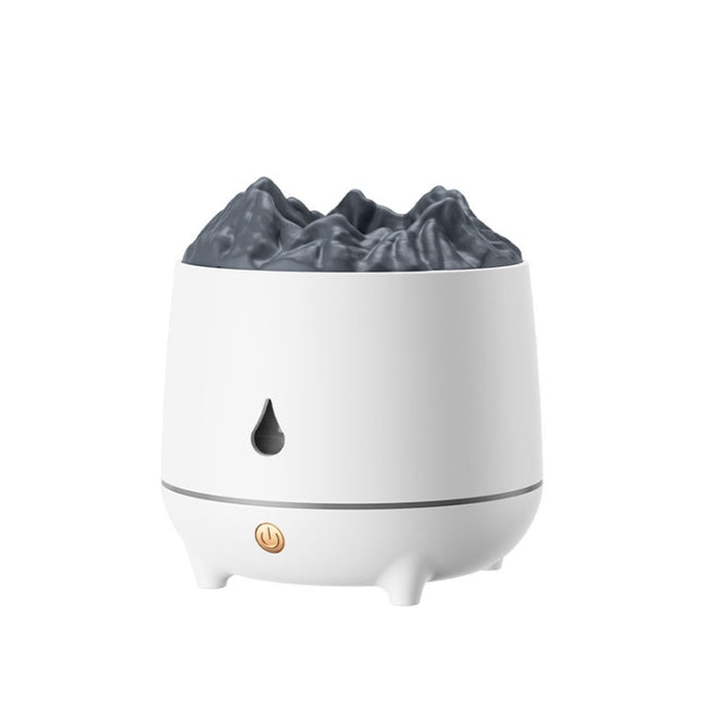 HS01 Simulation Flame Humidifier Home Aromatherapy Machine With Night Light - DealBuddy