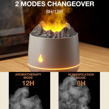 HS01 Simulation Flame Humidifier Home Aromatherapy Machine With Night Light - DealBuddy