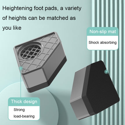 BS-XYJJD Household Washing Machine Refrigerator Non-slip Shock-absorbing Floor Mat, 4pcs Single-layer, 4pcs Double-layer, 4pcs Three-layer - DealBuddy