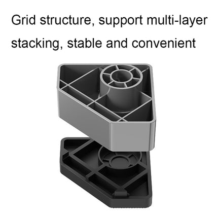 BS-XYJJD Household Washing Machine Refrigerator Non-slip Shock-absorbing Floor Mat, 4pcs Single-layer, 4pcs Double-layer, 4pcs Three-layer - DealBuddy