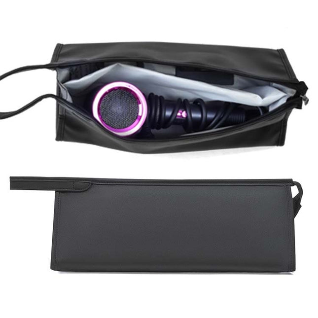 For Dyson Hair Dryer Storage Package Hair Roll Protective Cover, Black, Gray, Pink, Silver, Emerald Green, Shiny Stone Black, Color White - DealBuddy