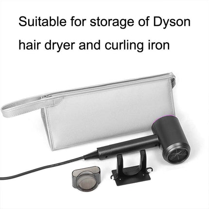 For Dyson Hair Dryer Storage Package Hair Roll Protective Cover, Black, Gray, Pink, Silver, Emerald Green, Shiny Stone Black, Color White - DealBuddy
