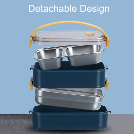 Large Capacity Refillable 304 Stainless Steel Insulated Lunch Box, 800ml (Pink), 800ml (Green), 1.6L (Blue), 1.6L (Pink), 1.6L (Green) - DealBuddy