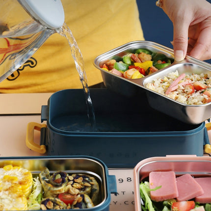 Large Capacity Refillable 304 Stainless Steel Insulated Lunch Box, 800ml (Pink), 800ml (Green), 1.6L (Blue), 1.6L (Pink), 1.6L (Green) - DealBuddy