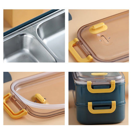 Large Capacity Refillable 304 Stainless Steel Insulated Lunch Box, 800ml (Pink), 800ml (Green), 1.6L (Blue), 1.6L (Pink), 1.6L (Green) - DealBuddy