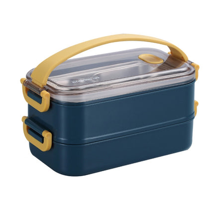 Large Capacity Refillable 304 Stainless Steel Insulated Lunch Box, 800ml (Pink), 800ml (Green), 1.6L (Blue), 1.6L (Pink), 1.6L (Green) - DealBuddy