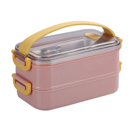 Large Capacity Refillable 304 Stainless Steel Insulated Lunch Box, 800ml (Pink), 800ml (Green), 1.6L (Blue), 1.6L (Pink), 1.6L (Green) - DealBuddy