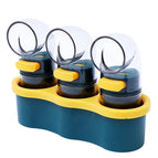 3pcs Blue With Base